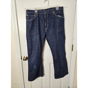 Levis 507 04  Vintage Slim Boot Blue Jeans Mens Size 38x26 Dark Wash